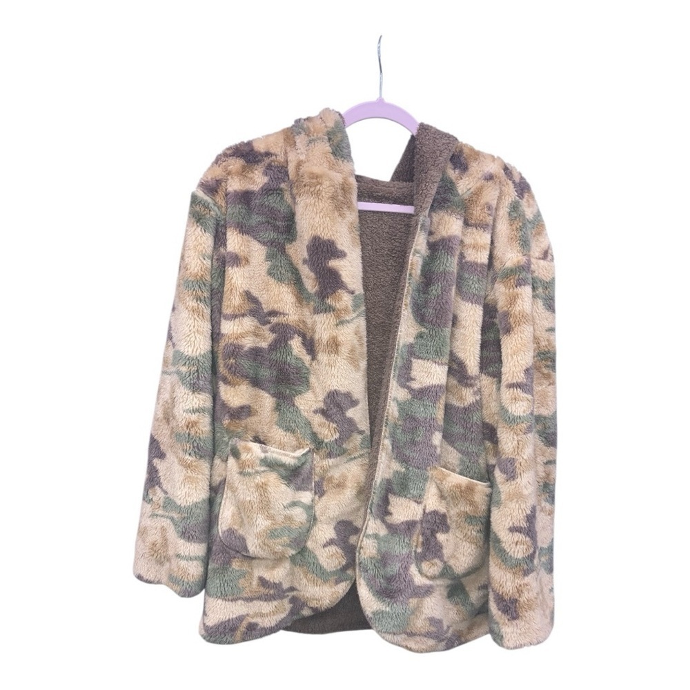 Love Riche women double side Camo Puffer Jacket size medium - Picture 3 of 10